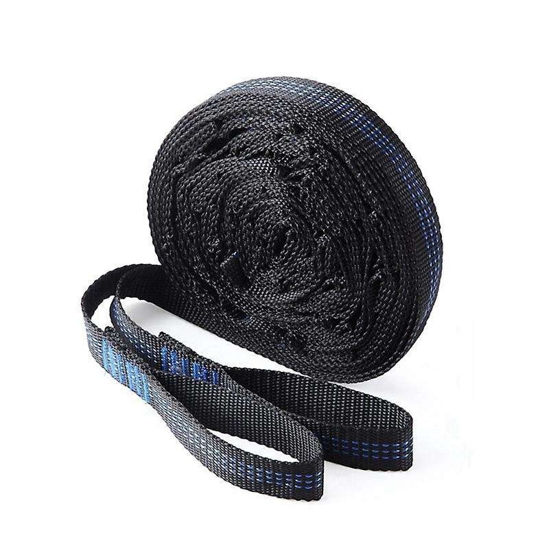Adjustable Hammock Straps with Buckle Outdoor Tree Hanging Aerial Yoga Hammock Strap Rope Belt Blue