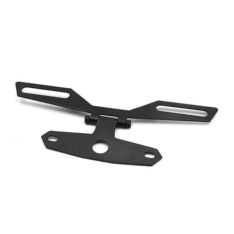 Adjustable Motorcycle License Plate Mount Bracket - Mini Folding Tail Brake Light Taillight Holder f