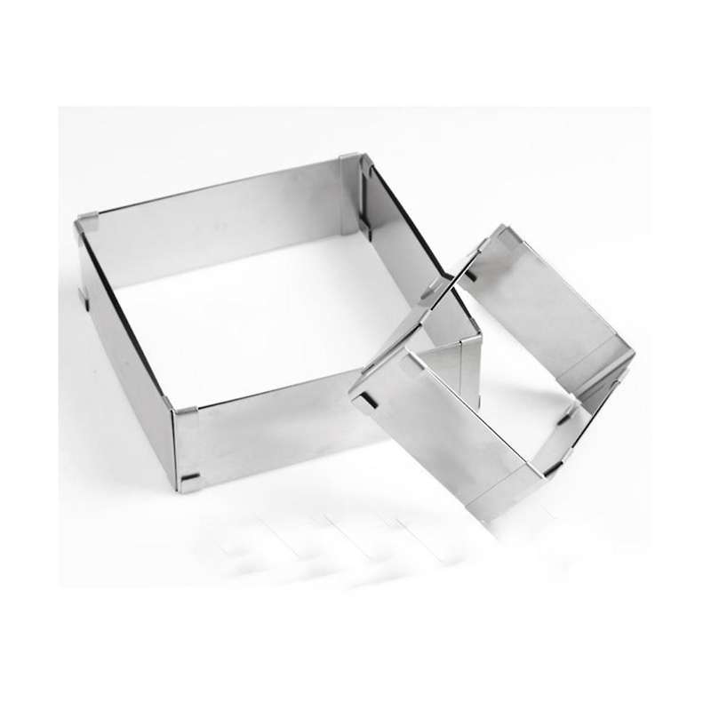 Adjustable Mousse Ring Set Square Stainless Steel Cake Baking Mold Birthday Wedding Cake Baking Too