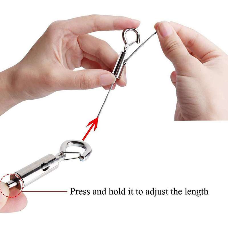 Adjustable Picture Lanyard Restaurant Hanging Lanyard Stainless Steel Hanging Line Picture Frame Lan