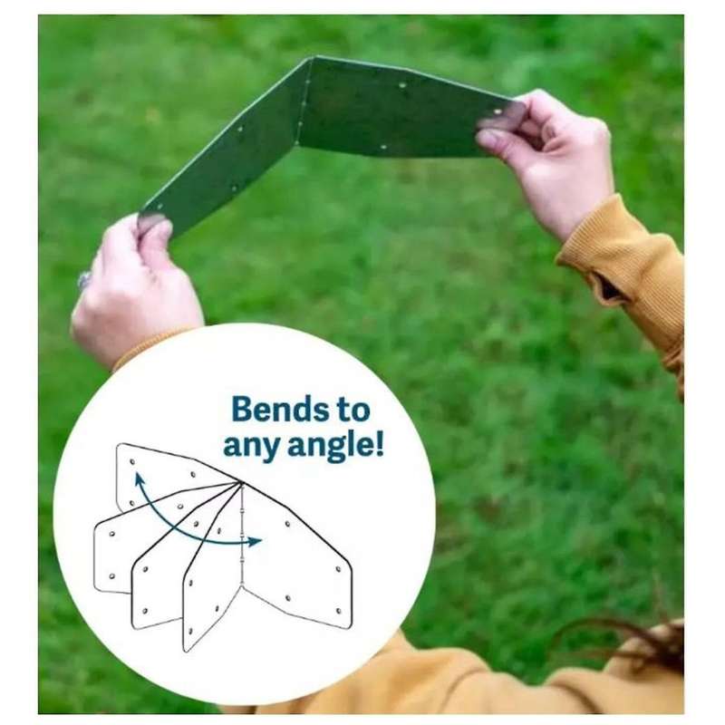 Adjustable Raised Bed Corners - Set of 4 DIY Garden Bed Corners Bend to Any Angle Use with Any Lumbe