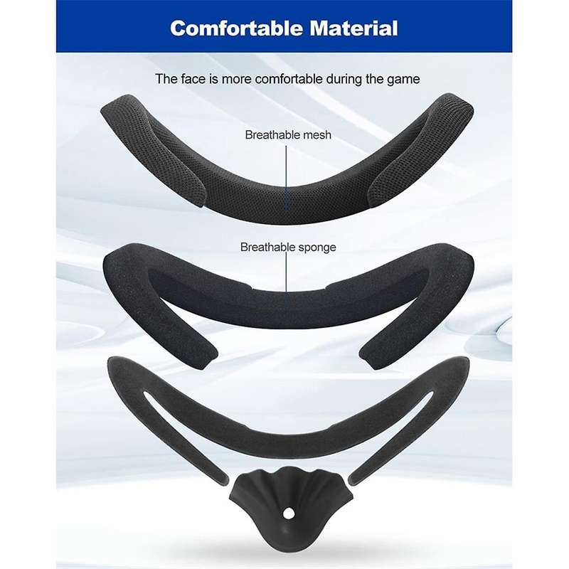 Adjustable Size VR Interface Support Bracket Foam Pad for Quest 2 Interface Pad 2 VR Accessories