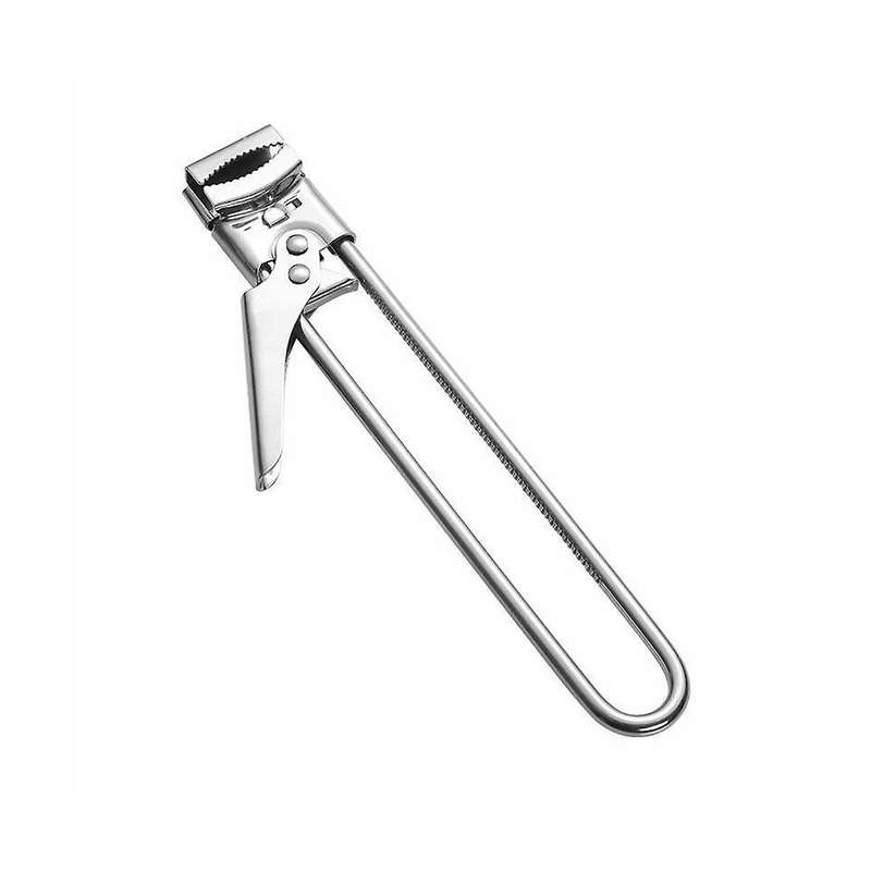 Adjustable Stainless Steel Bottle Opener for Weak Hands Rotating Open Cap Manual Unscrewing