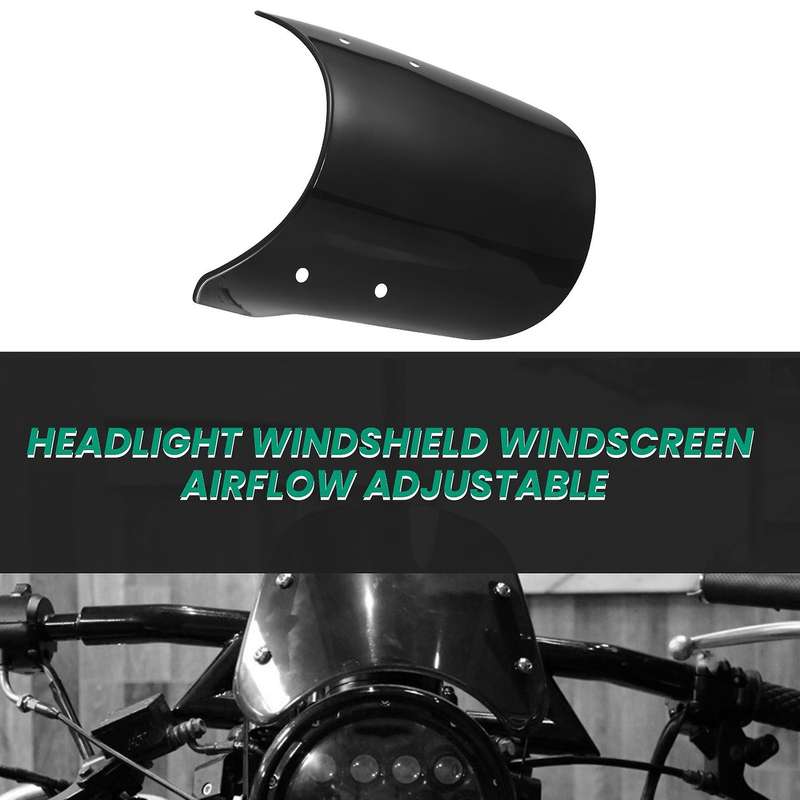 Adjustable Universal Motorcycle Headlight Windshield Wind Deflector