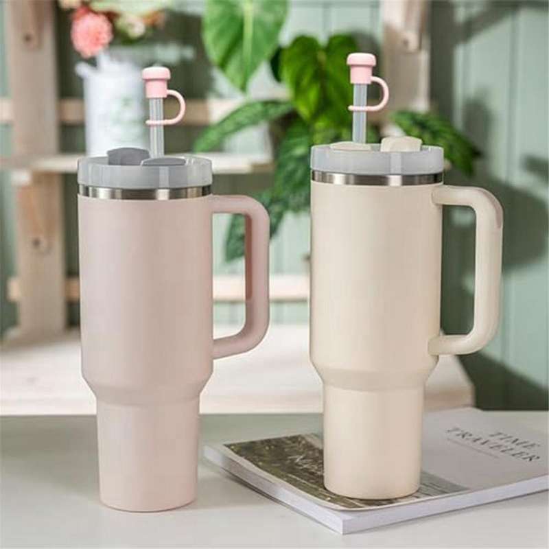 Adjustable Straw Cover Diameter 6mm-10mm ,Dishwasher Safe Clear Suction Straw Dust Plug Pink