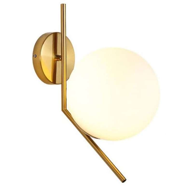 Adjustable Wall Lamp Restaurant Glass Ball Metal Table Brass with Bulb Shade Wall Sconce Fixture for