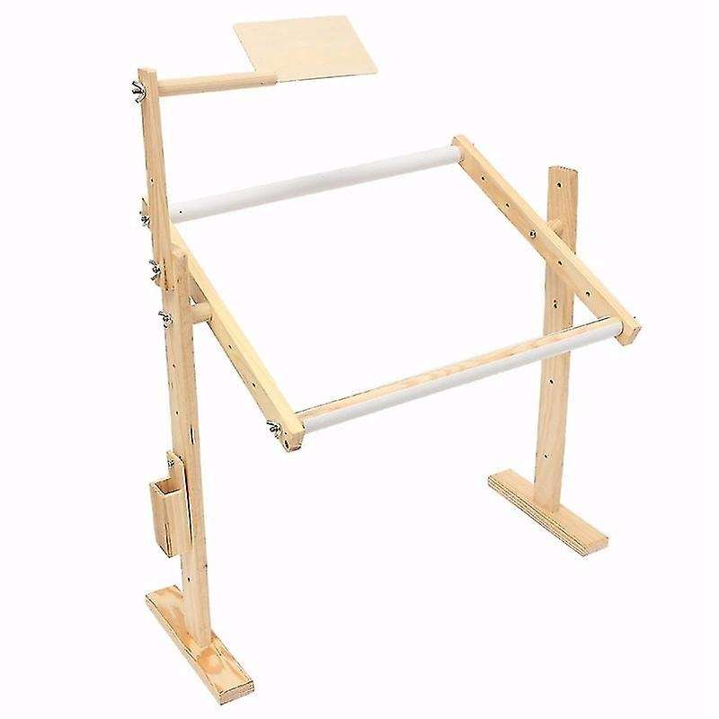Adjustment Solid Wooden Frames Tabletop Crossstitch Embroidery Floor Stand for Needlework Sewing Ha