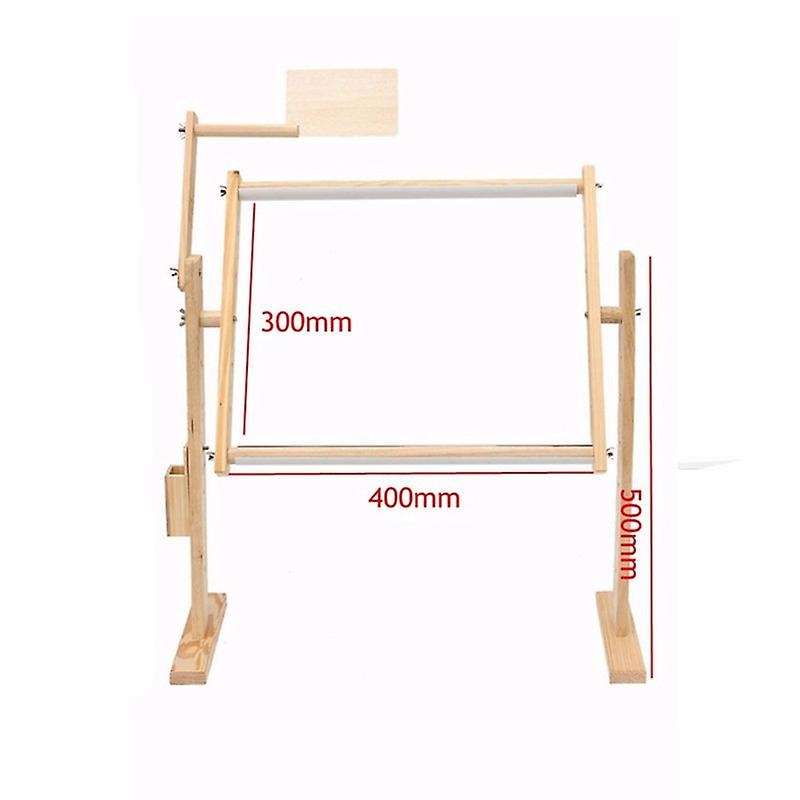 Adjustment Solid Wooden Frames Tabletop Crossstitch Embroidery Floor Stand for Needlework Sewing Ha