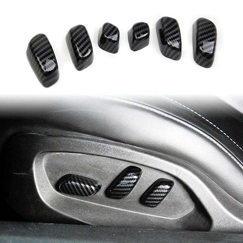 Adjustment Button Cover for Corvette C7 2014 2015 2016 2017 2018 2019 Accessories Abs Carbon Fiber