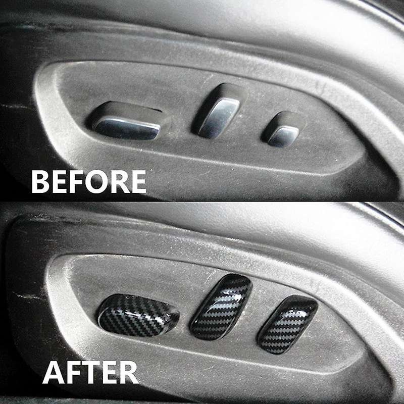 Adjustment Button Cover for Corvette C7 2014 2015 2016 2017 2018 2019 Accessories Abs Carbon Fiber