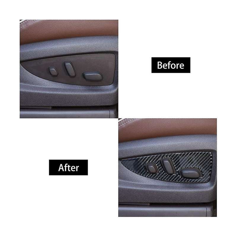 Adjustment Button Switch Panel Trim for 2014-2018 Accessories Soft Carbon Fiber