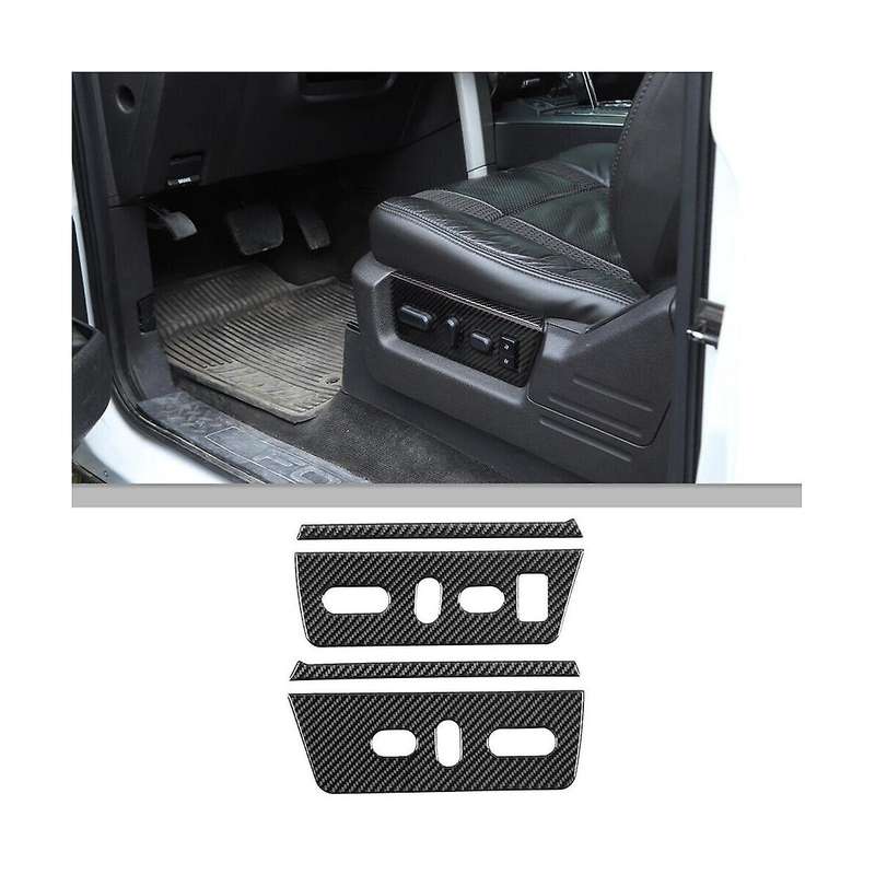 Adjustment Panel Cover Trim Decoration Stickers for 2009-2014 Interior Accessories - Soft Carbon F