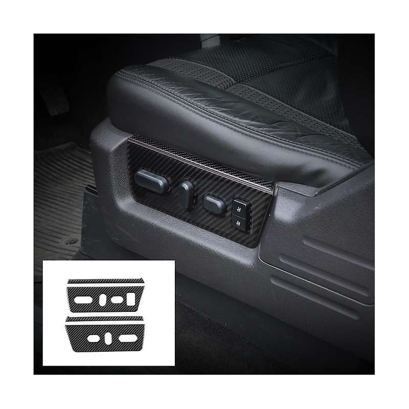 Adjustment Panel Cover Trim Decoration Stickers for 2009-2014 Interior Accessories - Soft Carbon F