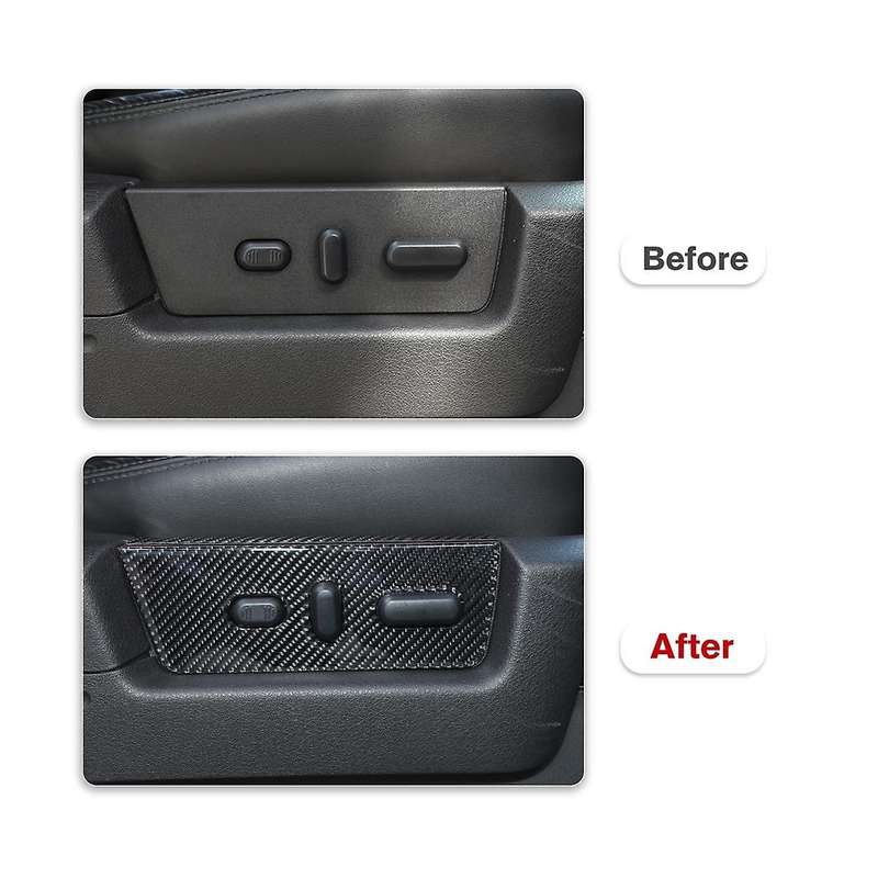 Adjustment Panel Cover Trim Decoration Stickers for 2009-2014 Interior Accessories - Soft Carbon F