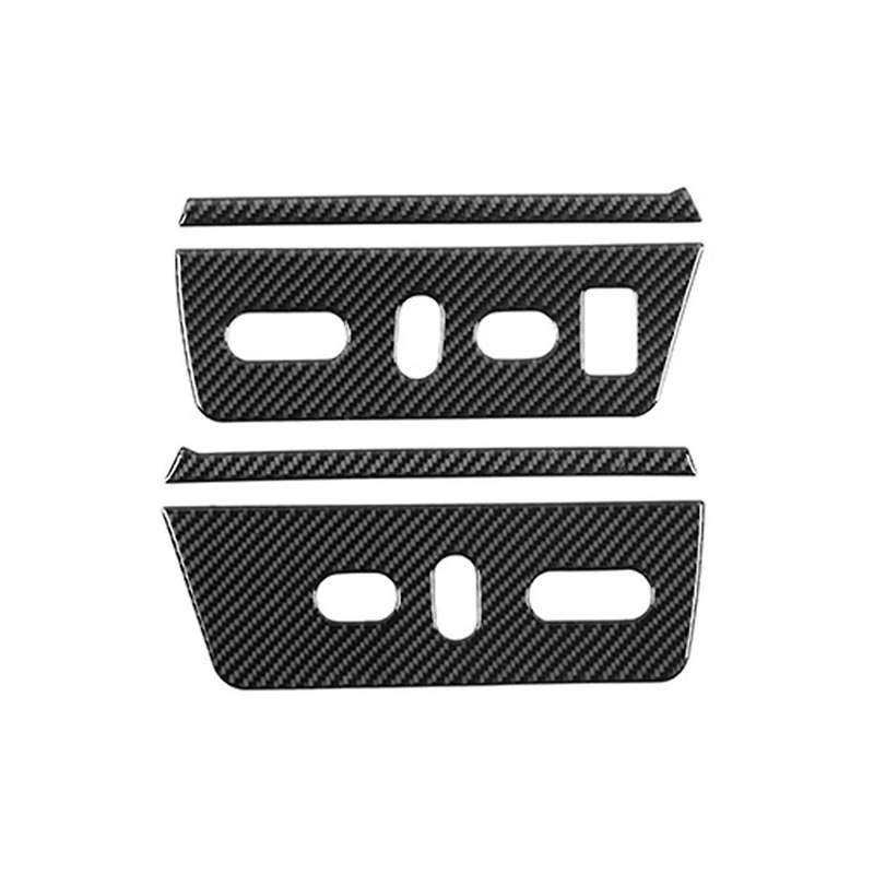 Adjustment Panel Cover Trim Decoration Stickers for 2009-2014 Interior Accessories - Soft Carbon F