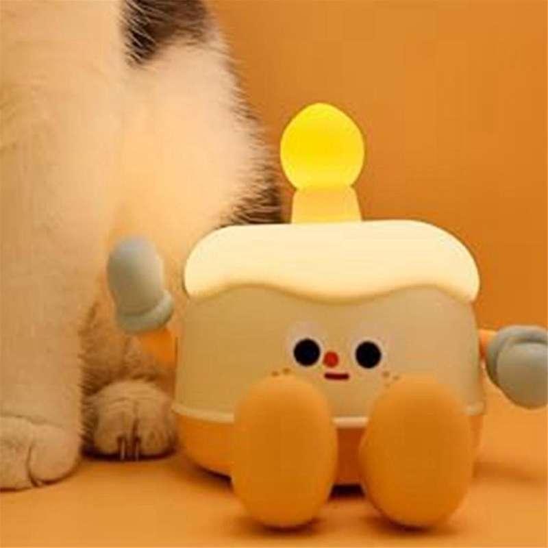 Adorable Rechargeable Led Night Lamp for Kids Bedrooms Soft Silicone Touch Lamp with Warm Light Birt