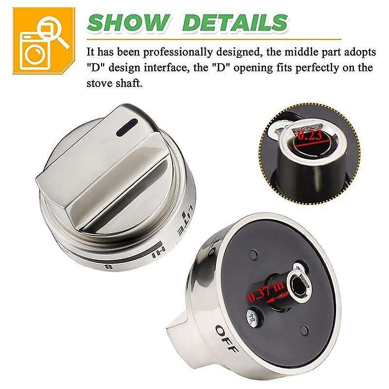 Aez73453509 Burner Control Knob Compatible with Lg Oven Stove - Replacement for Aez72909008 (pack O