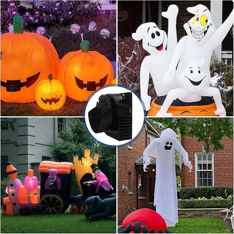 Air Blower for Inflatables Inflatable Fan with 3 LED Light Strings for Halloween Christmas Festival