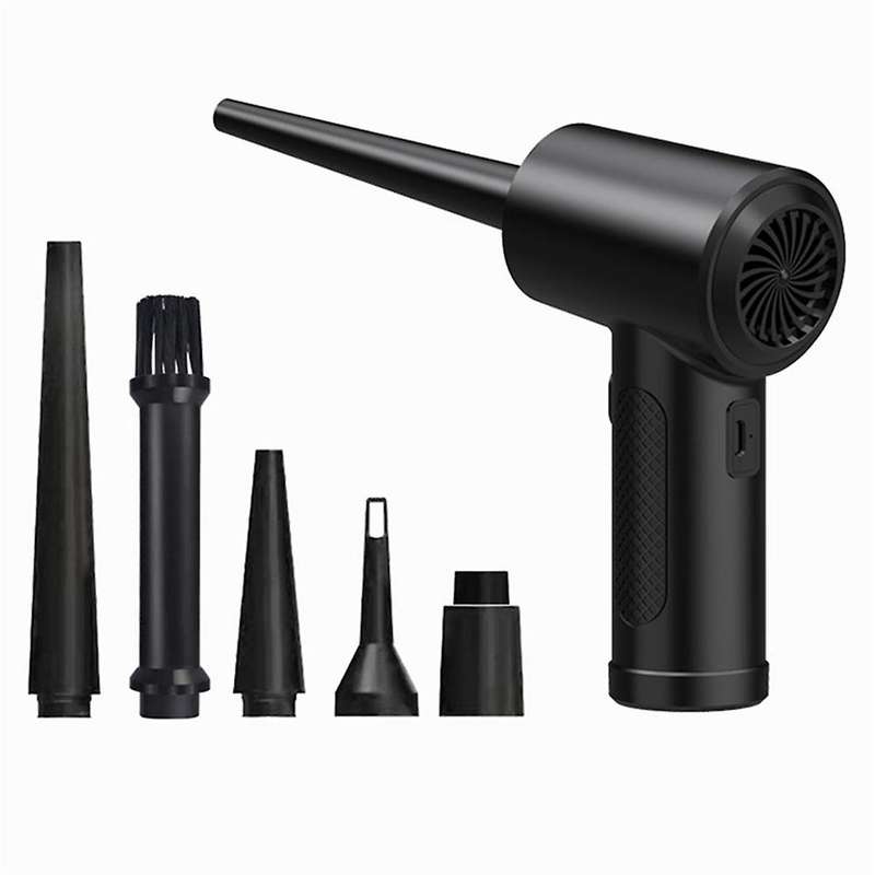Air Cleaner 68w Compression Blower 51000 Rpm Black Powerful Suction Portable Computer Keyboard Multi