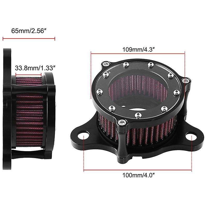Air Cleaner Intake Filter System Kit for Sportster XL883 XL883N XL883R XL883P XL1200 XL1200L XL1200