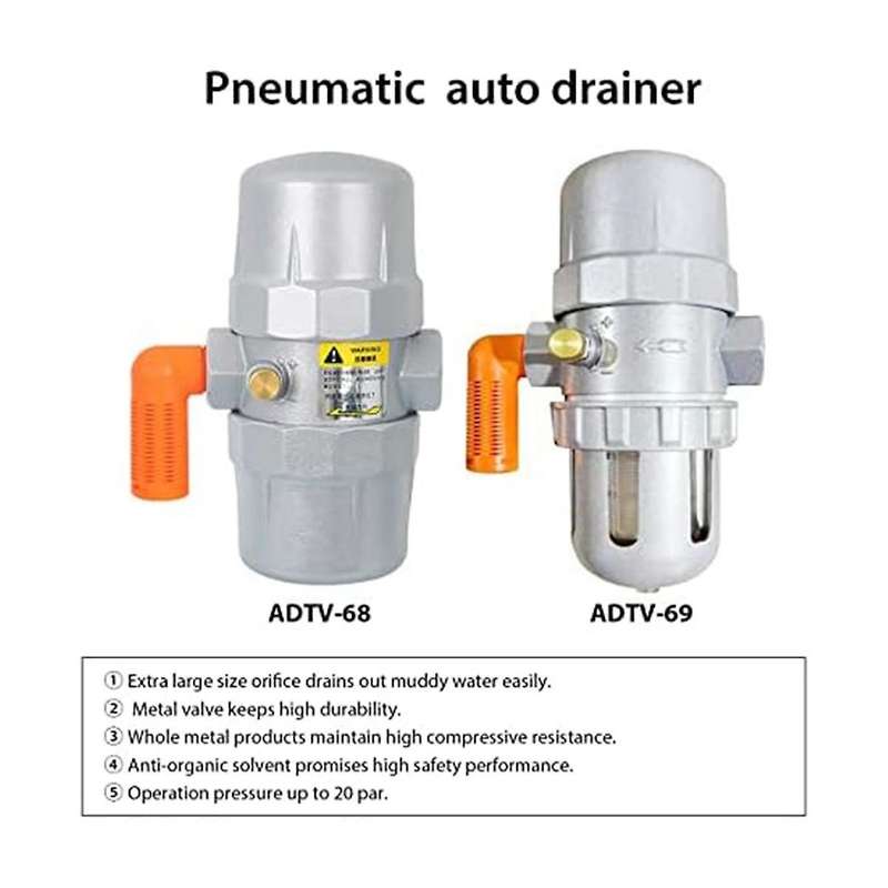 Air Compressor Or Gas Tank Pneumatic Automatic Drain 1/2 Inch Npt Drain Valve Electronic Drain Valv
