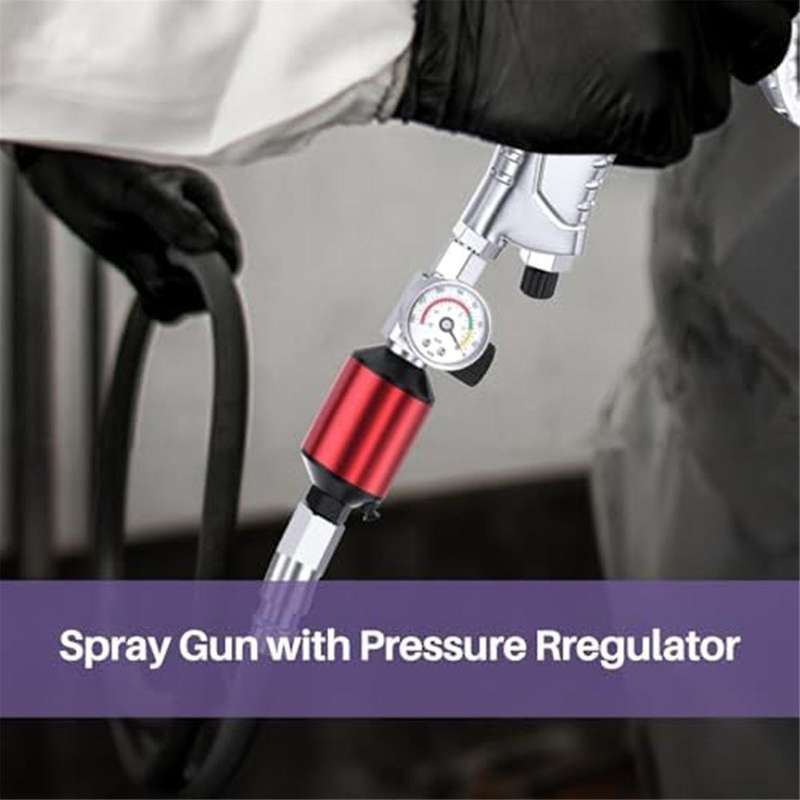 Air Compressor Regulator Oil Moisture Separator Clean, 1/4inch Npt Inlet and Outlet Air Pressure Re