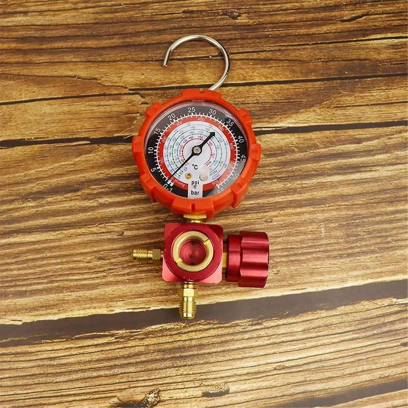 Air Condition Gauge for R410A R22 R134A R404A Refrigerants Manifold Gauge Manometer Valve with Visua