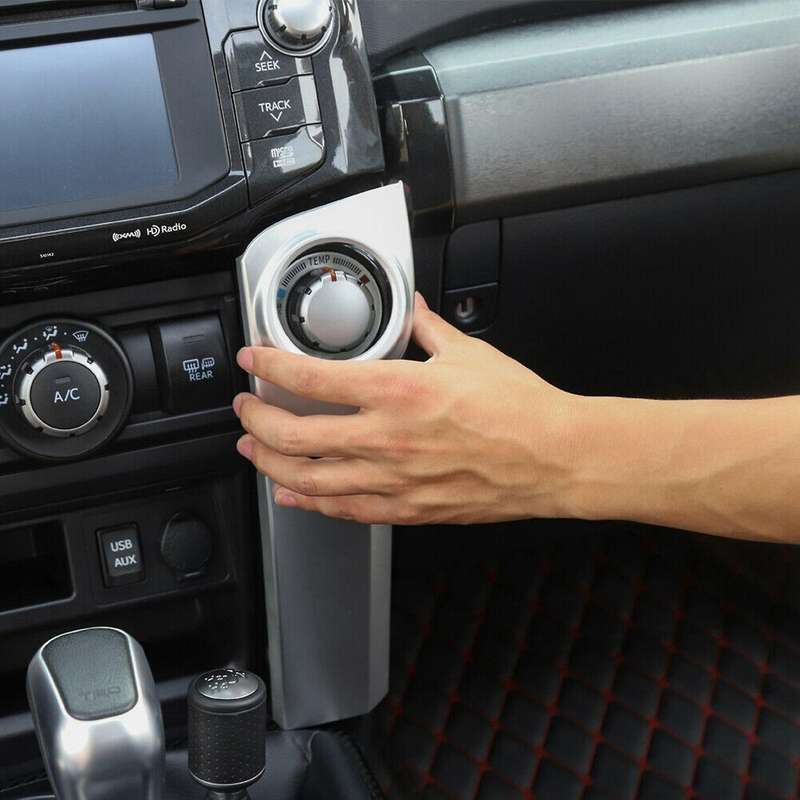 Air Conditioner Center Control Decor Cover Trim Panel for 4Runner 2010-2020