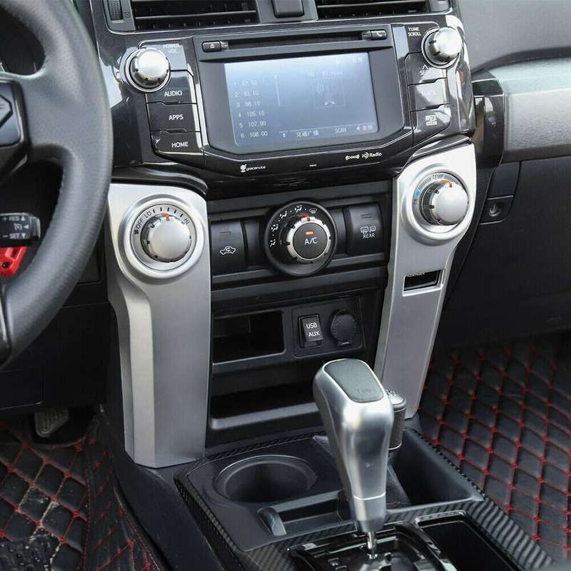 Air Conditioner Center Control Decor Cover Trim Panel for 4Runner 2010-2020
