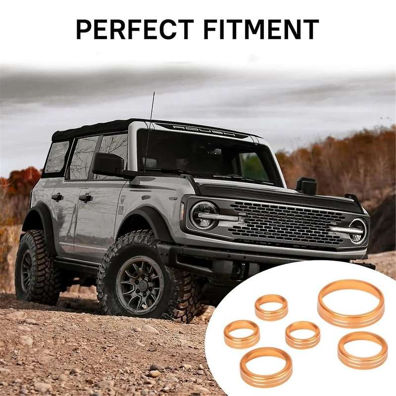 Air Conditioner Headlight Switch Knob Wheel Drive Trailer Gear Switch Knob Cover for 2021-2023 (Yell