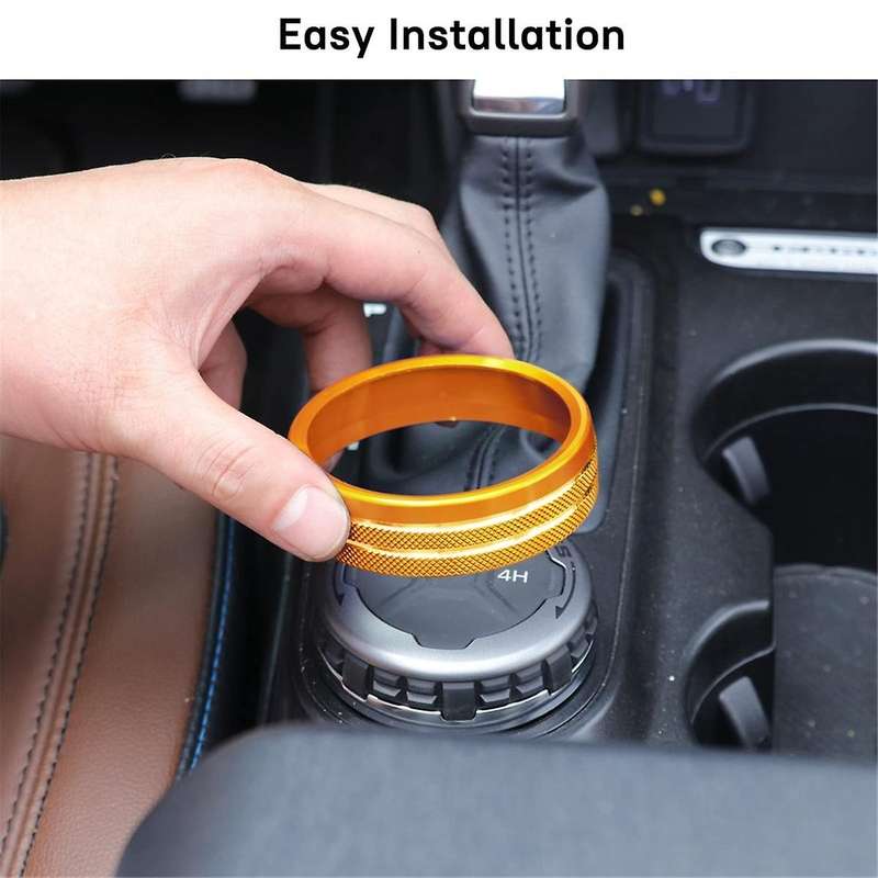 Air Conditioner Headlight Switch Knob Wheel Drive Trailer Gear Switch Knob Cover for 2021-2023 (yel