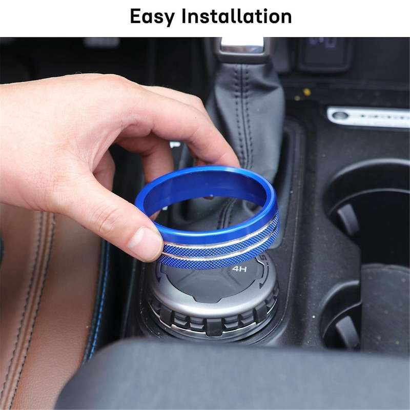 Air Conditioner Headlight Switch Knob Wheel Drive Trailer Gear Switch Knob Cover for 2021-2023 (Blue