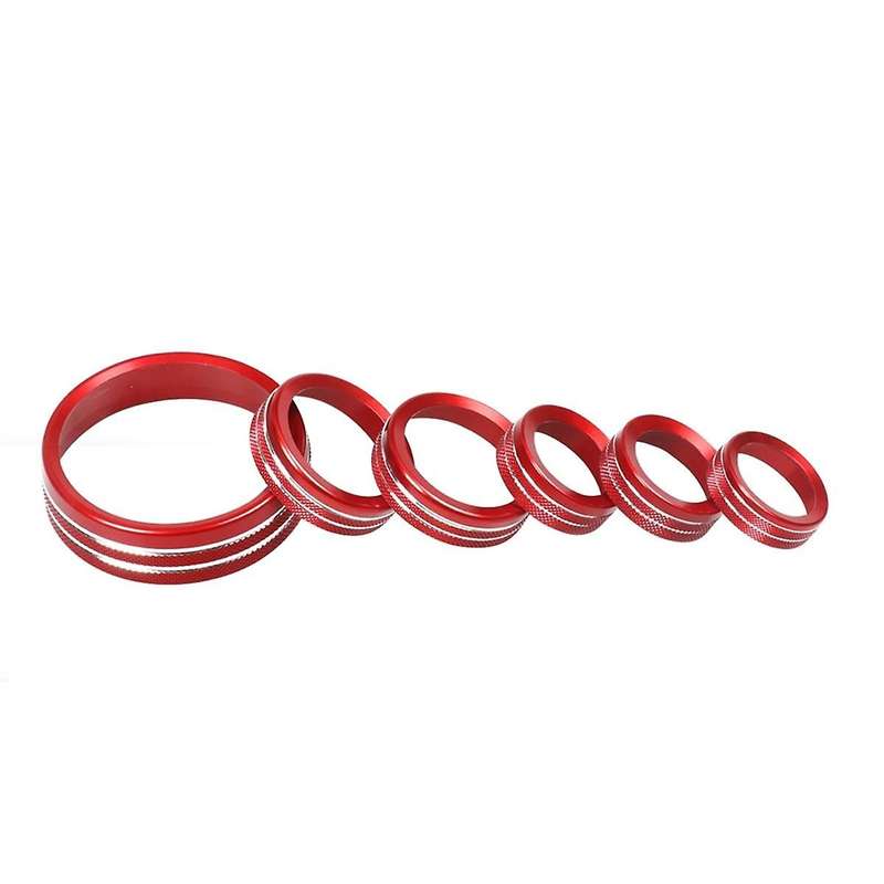 Air Conditioner Headlight Switch Knob Wheel Drive Trailer Gear Switch Knob Cover for 2021-2023 (red