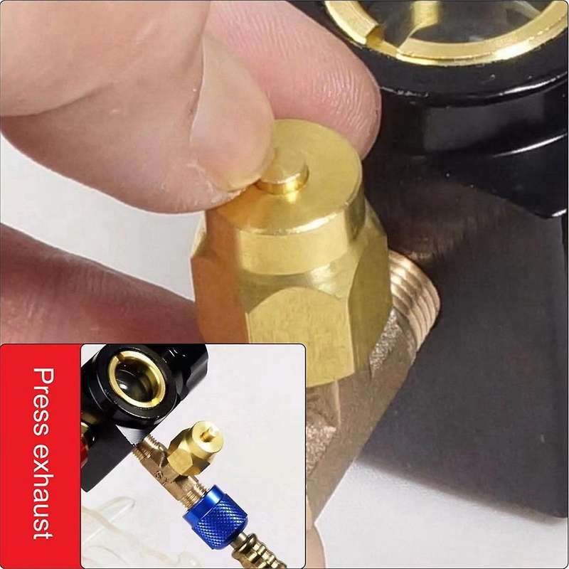 Air Conditioner Refrigerant High Pressure Gauge for R410A 134A R22 R404A A/C Diagnostic Refrigerant