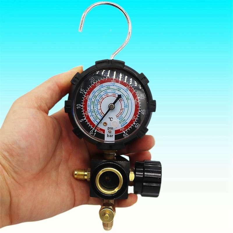 Air Conditioner Refrigerant High Pressure Gauge for R410A 134A R22 R404A A/C Diagnostic Refrigerant