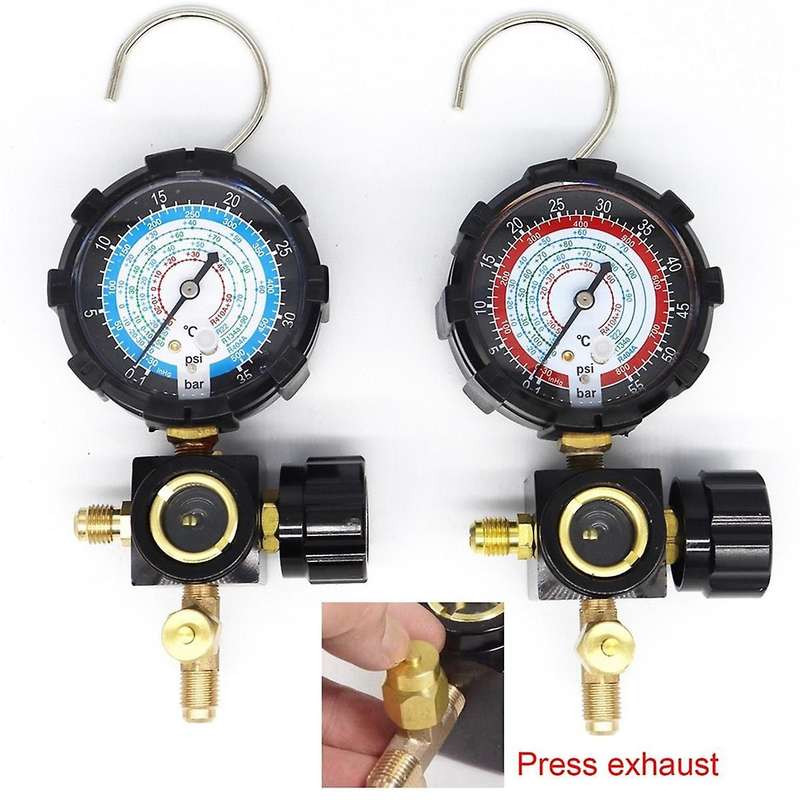 Air Conditioner Refrigerant High Pressure Gauge for R410A 134A R22 R404A A/C Diagnostic Refrigerant