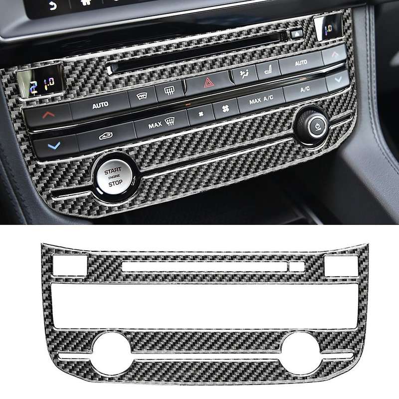 Air Conditioning Center Mode Button Frame Cover Trim Carbon Fiber for XE XF F-PACE 2016-2020 Accesso