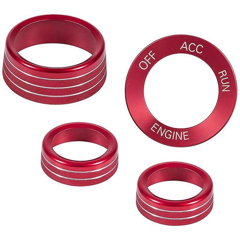 Air Conditioning Button Cover & Engine Start Button Knob Trim for 2015-2020 Charger