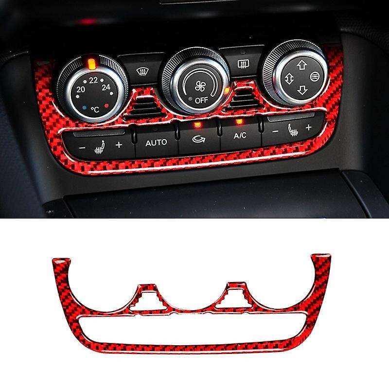 Air Conditioning Control Button Panel Cover Sticker Carbon Fiber for - TT 8N 8J MK123 TTRS 2008-2014