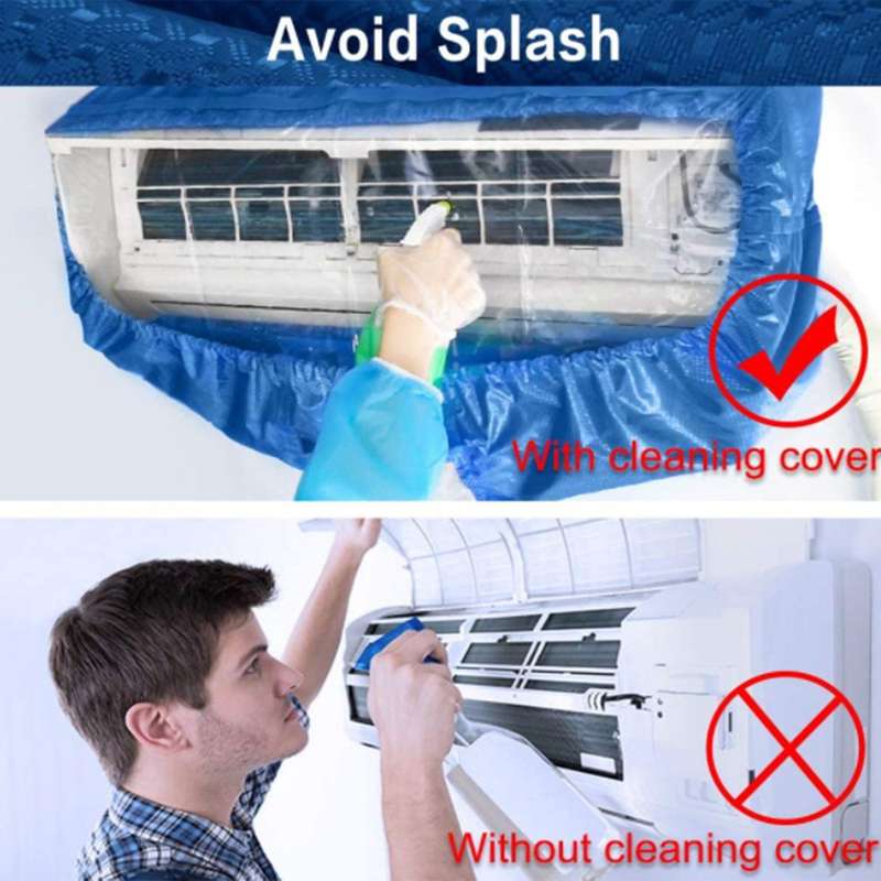 Air Conditioning Cleaning Cover,Air Conditioner Dust Washing Tools,Protection Cover Protector Bag fo