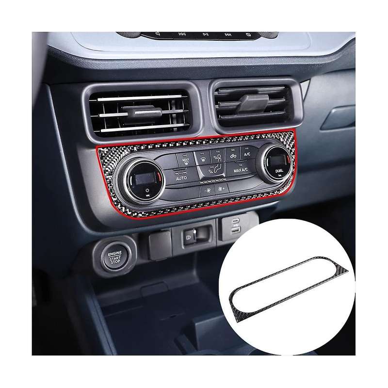 Air Conditioning Mode Panel Trim Decal Stickers for 2022 2023 Accessories - Soft Carbon Fiber
