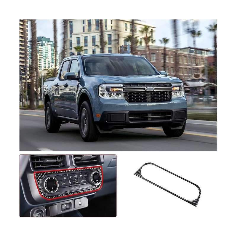 Air Conditioning Mode Panel Trim Decal Stickers for 2022 2023 Accessories - Soft Carbon Fiber