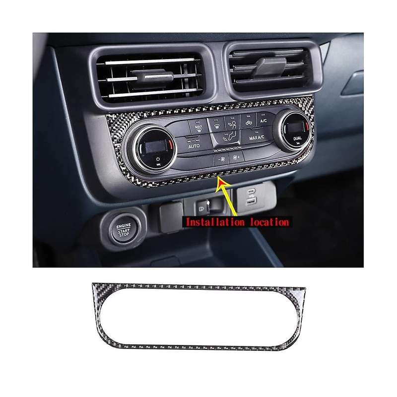 Air Conditioning Mode Panel Trim Decal Stickers for 2022 2023 Accessories - Soft Carbon Fiber