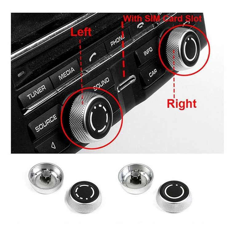 Air Conditioning Knob Console Audio Volume Radio Knob Cover Control Switch Button for