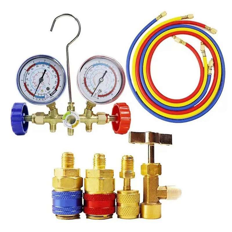 Air Conditioning Tool Freon for R134a R12 R22 Air Conditioning Pressure Gauge Refrigerant Pressure M