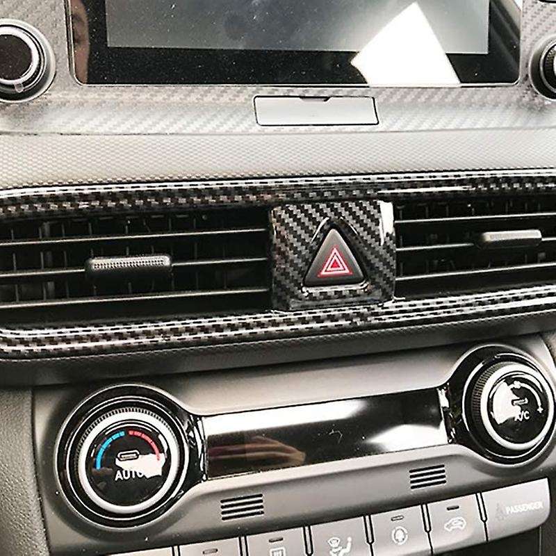 Air Conditioning Vent Cover Trim for Encino 2017-2020 SUV Interior Accessories ABS Carbon Fiber Styl