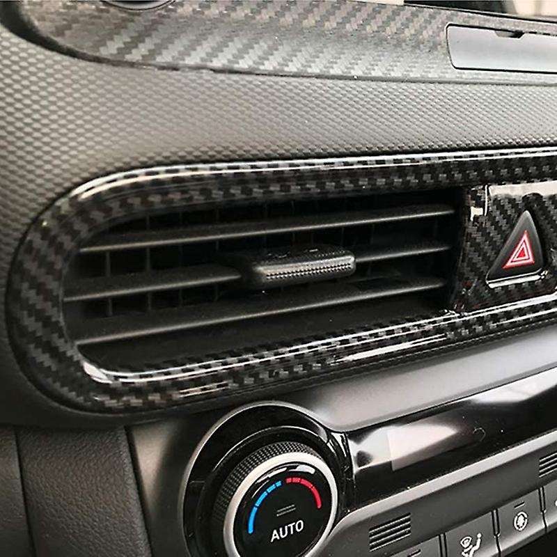 Air Conditioning Vent Cover Trim for Encino 2017-2020 SUV Interior Accessories ABS Carbon Fiber Styl