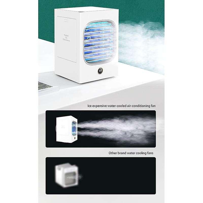 Air Cooler Mini Fan Portable Airconditioner for Room Home Air Cooling Desktop Charging Air Condition