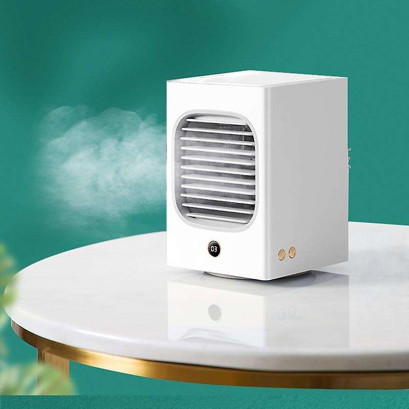 Air Cooler Mini Fan Portable Airconditioner for Room Home Air Cooling Desktop Charging Air Condition