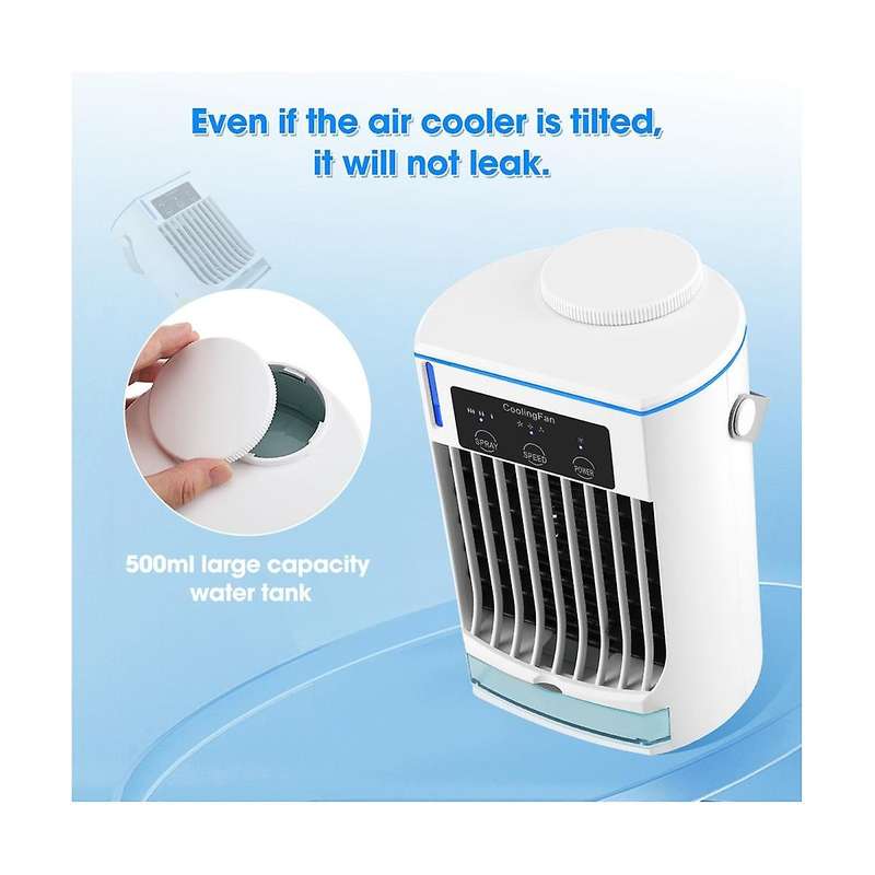 Air Cooler Household Spray Humidifier Fan Water Cooled Air Conditioning Fan Usb Desktop Cooling Fan